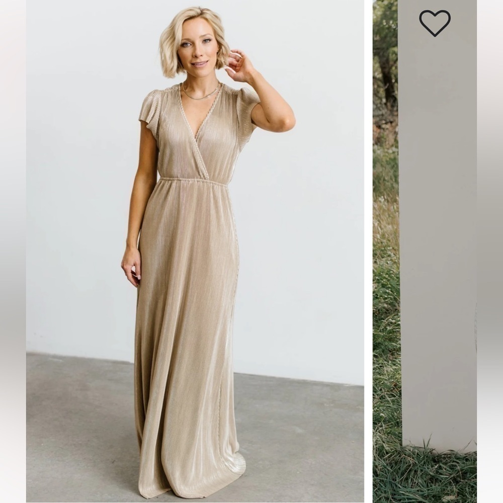 Baltic Born Athena Pleated Maxi Dress
